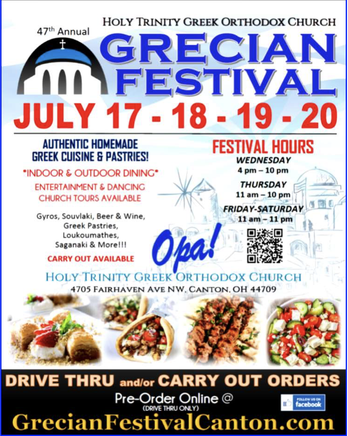 Canton Grecian Festival Flier